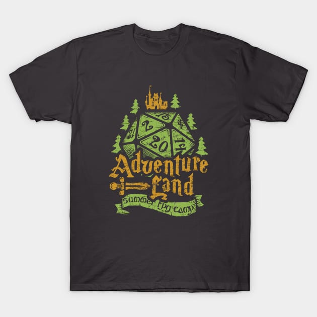 Adventureland Summer RPG camp T-Shirt by artlahdesigns